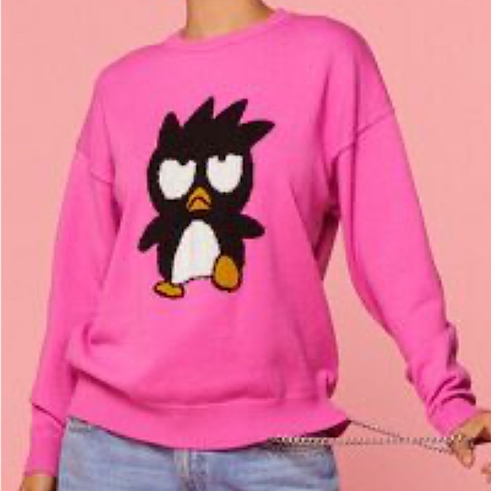 Badtz Maru Hello Kitty & Friends Forever 21 Sanrio Pink Sweater